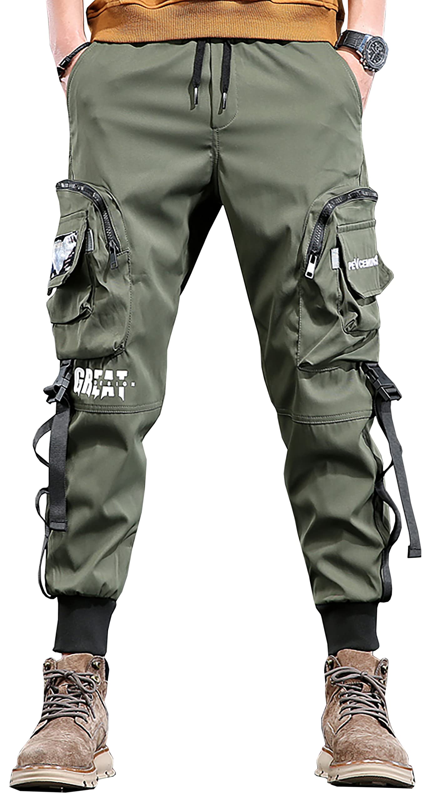 Buy Men's Women Techwear Streetwear Visual Kei Jogger Cargo Hip Hop