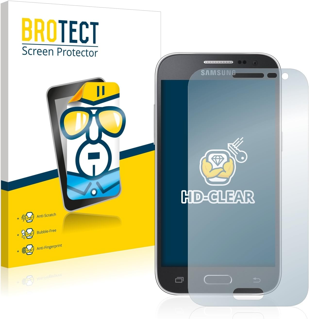 brotect 2-Pack Screen Protector compatible with Samsung Galaxy Core Prime G360 Screen Protection Film Ultra Clear - Scratch Proof, Transparent,Clear