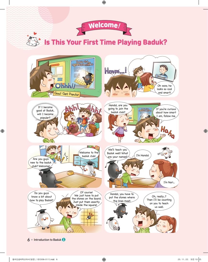 Introduction to Baduk (Go): A Fun Introduction to Logic & Creativity for Kids - Go Learning Book with Step-by-Step Rules & Basics, Quizzes, Cartoons, Illustrations & More (English 2-Book Set)