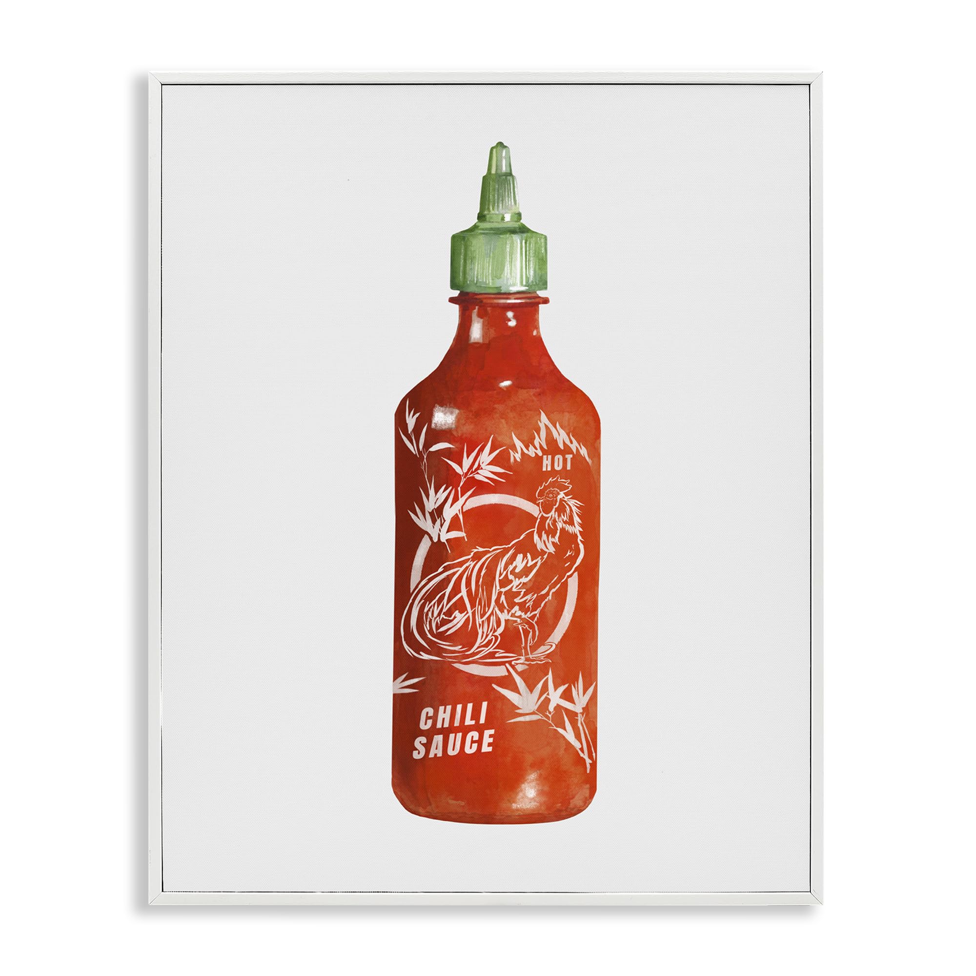 'Iconic Hot Sauce Bottle'| Framed Giclee Art