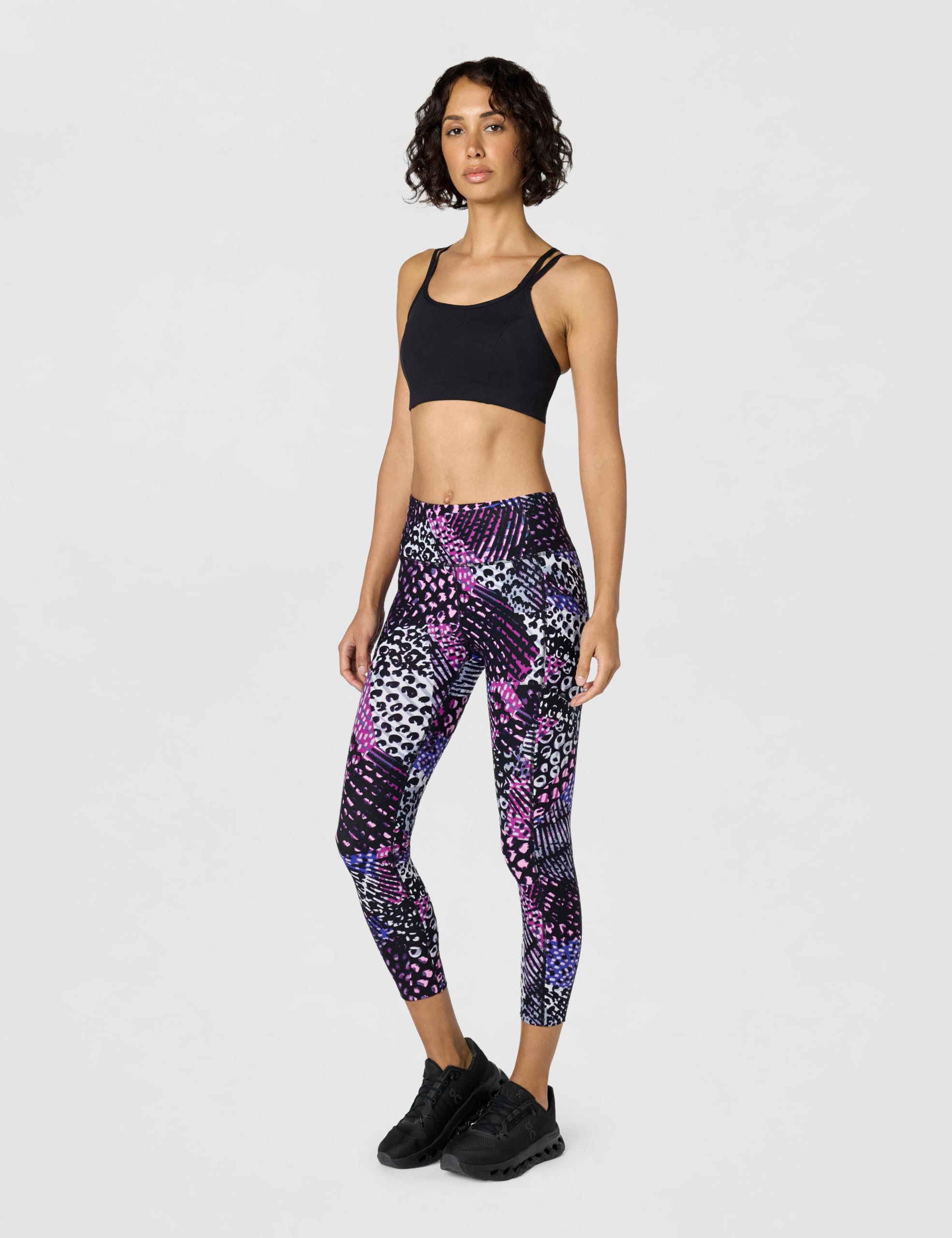 Calvin Klein - Printed High Waisted Leggings with Pockets, Pantaloni Donna