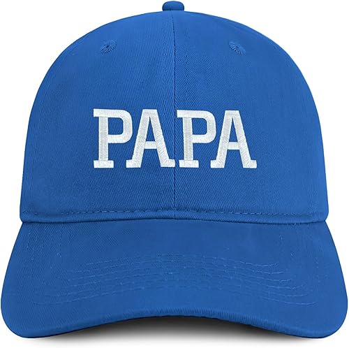 Trendy Apparel Shop PAPA Gorra bordada suave 100% algodón cepillado