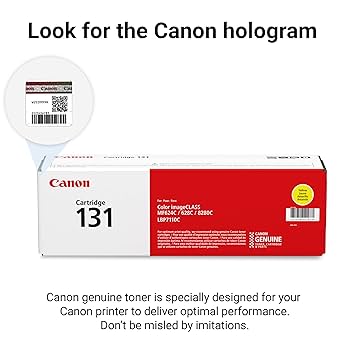Amazon.com: Canon Genuine 131 Yellow Toner Cartridge