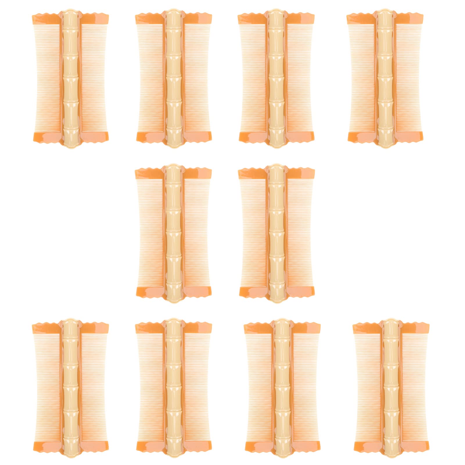 Hair 10pcs Peignes Double Face Removal Peigne Peigne de Toilettage des Cheveux avec Dents for Enfants Adultes et Animaux de Compagnie Peigne Orange ( Couleur : Chocolat , Taille : 12.5x6cm ) ( Color :