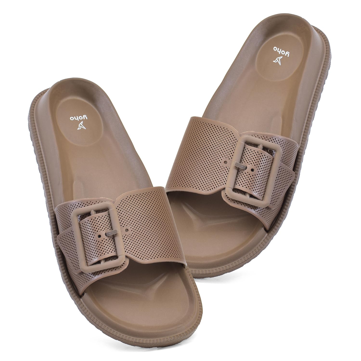 Grape Sliders for Women/Girls | Lightweight & Stylish Cushioned Slides | Adjustable Buckle Strap | Comfortable, Anti-Skid, Waterproof Flip Flops-image-29
