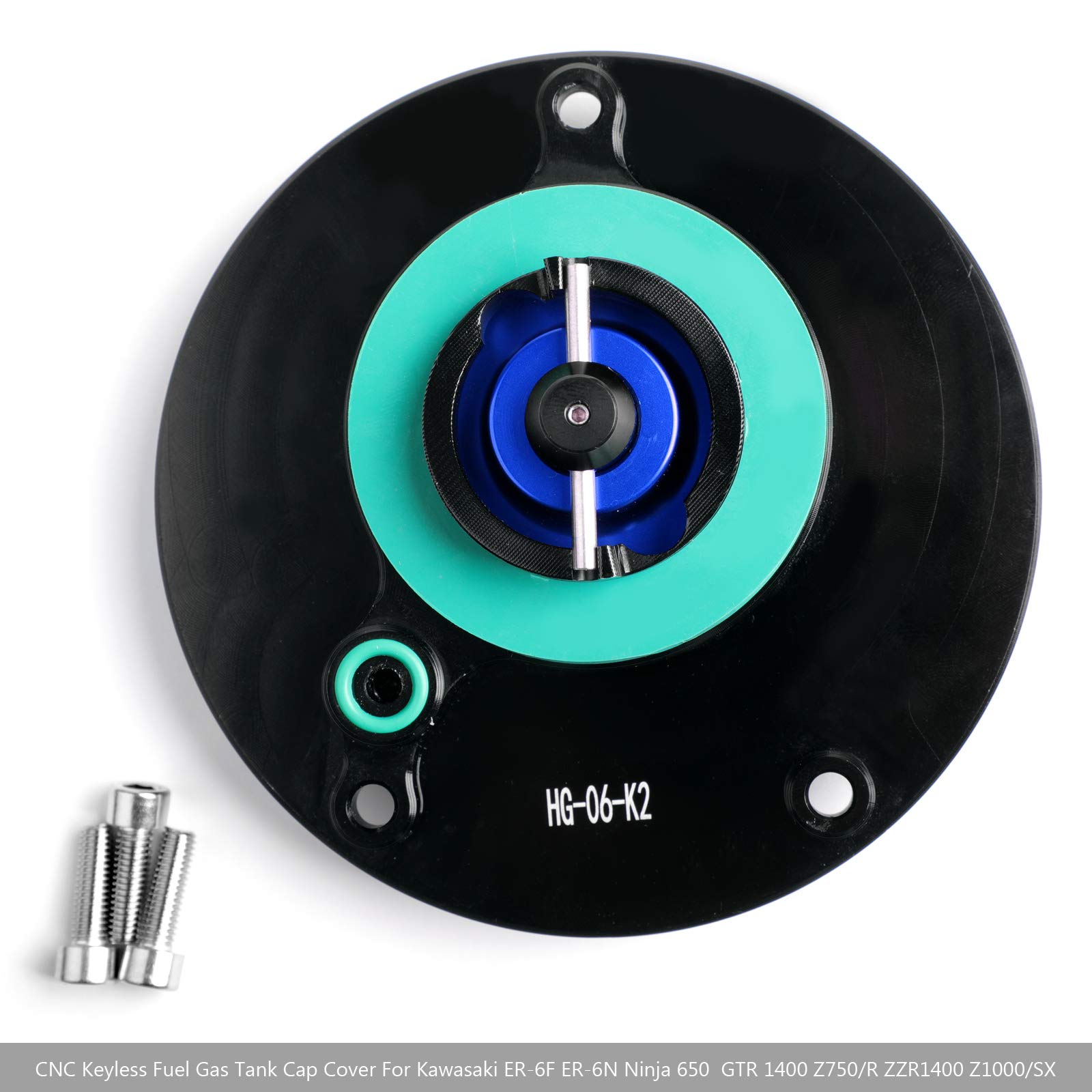 Amazon.com: Areyourshop CNC Keyless Fuel Gas Tank Cap for Kawasaki