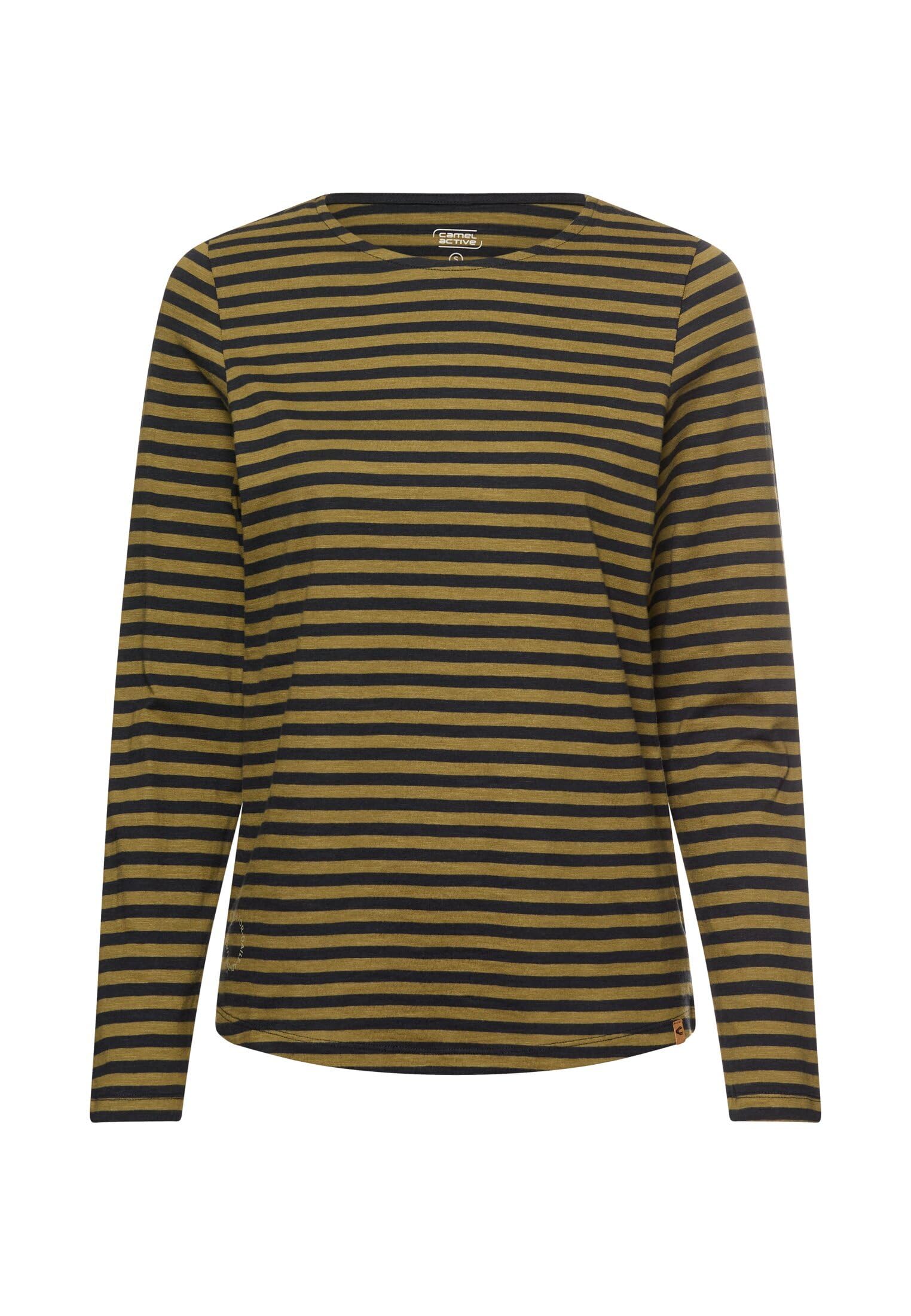 camel active Damen Langarmshirt aus Reiner Baumwolle