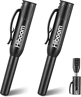 Hiboom 2 Pcs Solid Carpenter Pencil Cap, Long Nose Deep Hole Mechanical Woodworking Construction Marker Cap with Pocket Clip, Marking Scribe Tools Pencil Cap for Carpenters, Woodworkers, Architect