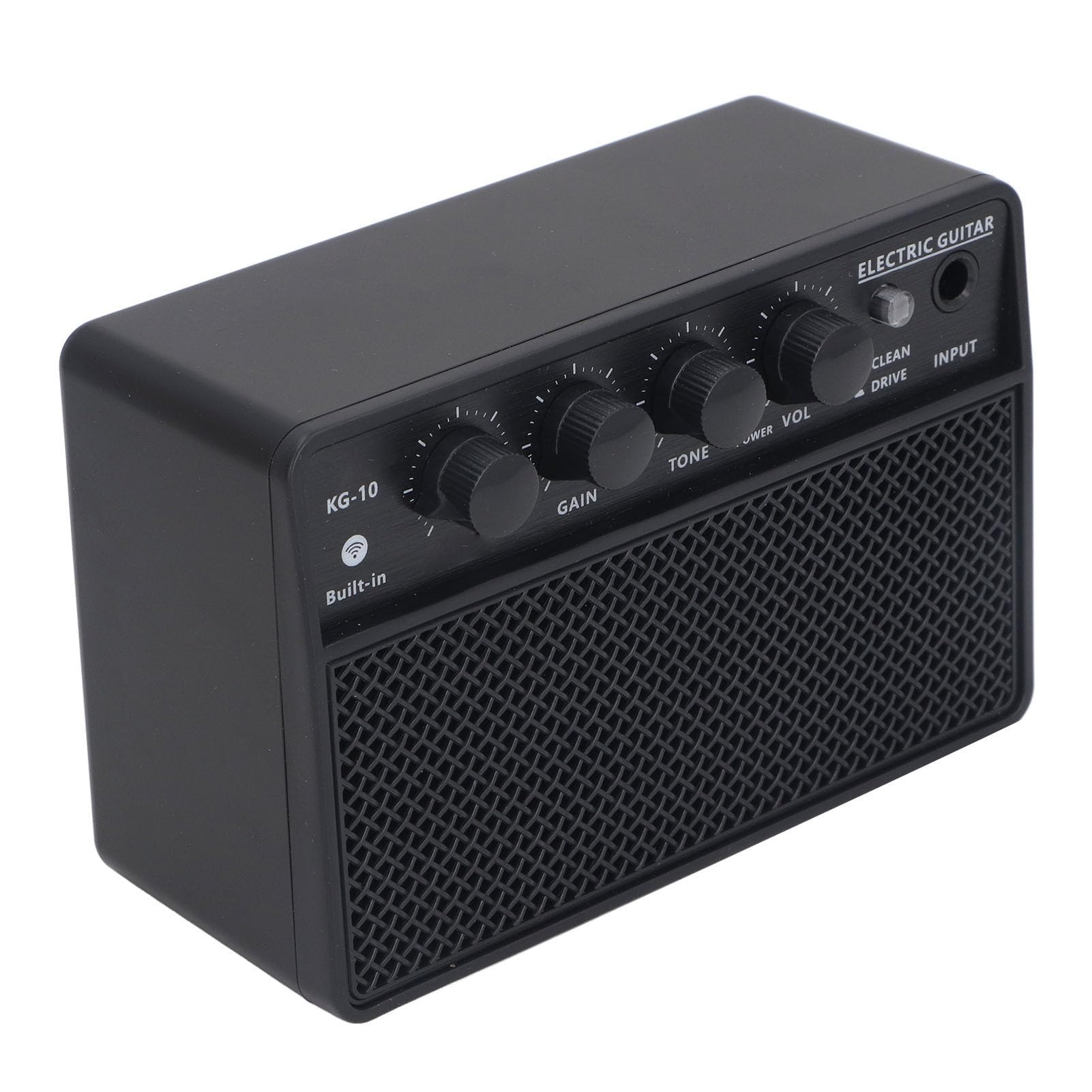 Ejoyous Mini Amplificatore per Chitarra, Amplificatore per Chitarra Elettrica Portatile Ricaricabile con di Comando Puliti da 10 W