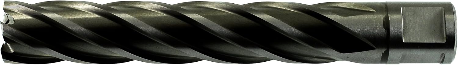 Drillco 9400SE Annular Cutter, High Speed Steel, Weldon Shank, 4" Cutting Length, 1-9/16" Size (Pack of 1)