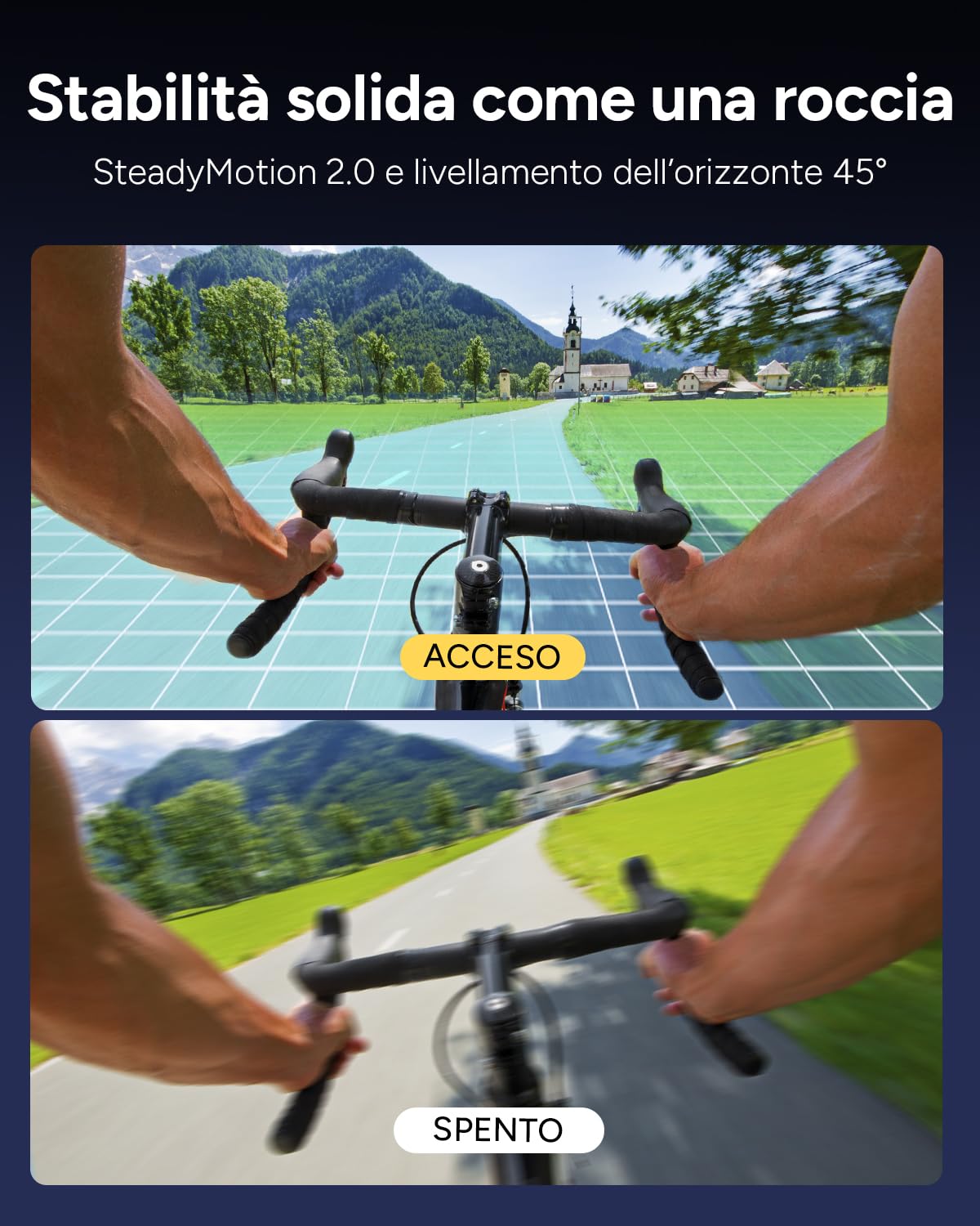 SJCAM SJ6 ULTRA Action Cam 4K Doppio Schermo Touch Videocamera Subacquea 30M Sensore 1/2.7" CMOS 166° Grandangolo Stabilizzazione EIS 6-Assi WiFi 2 Batterie Kit Accessori Moto