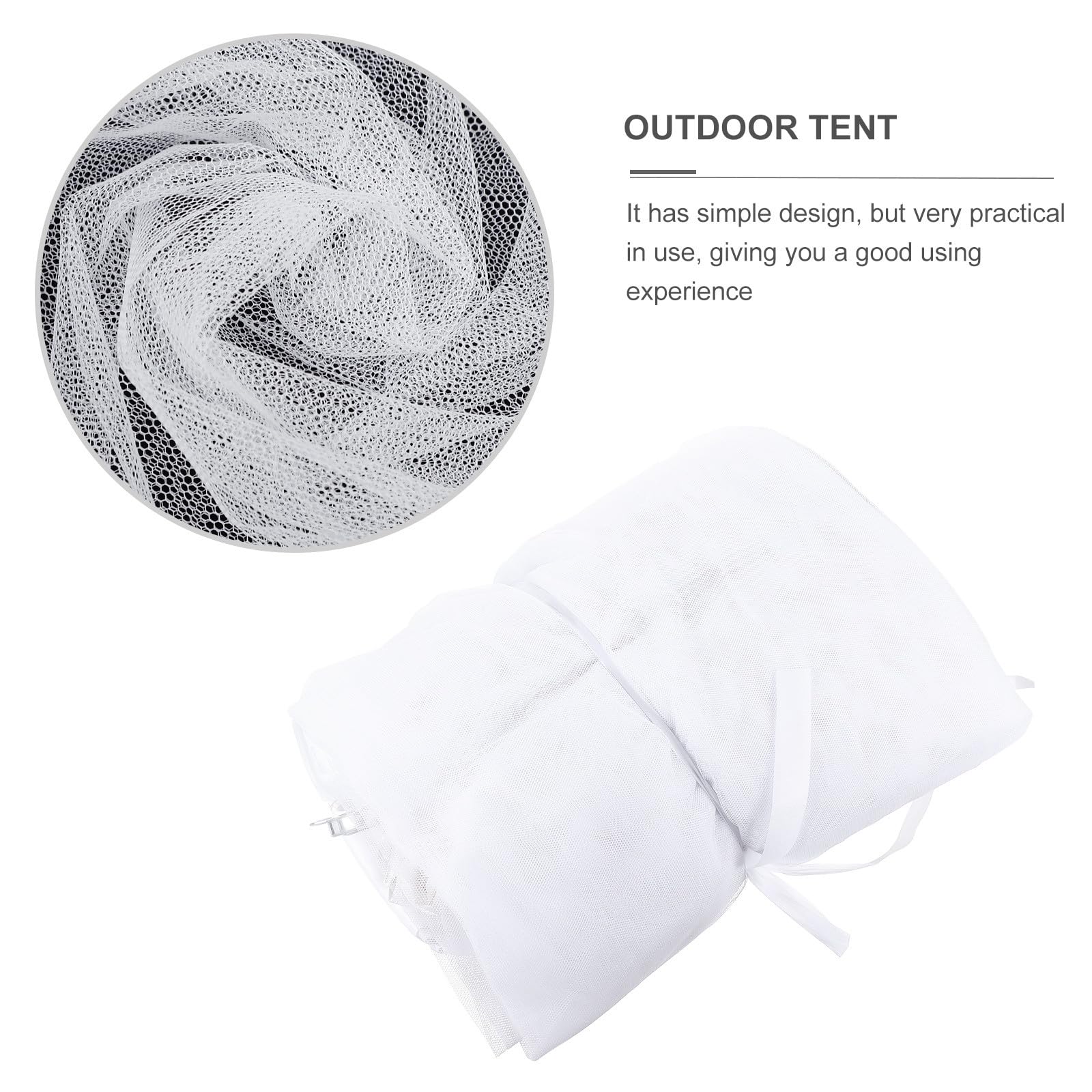 Sonnenschirmnetz für Terrasse aus Polyester und Aluminium, Faltbar