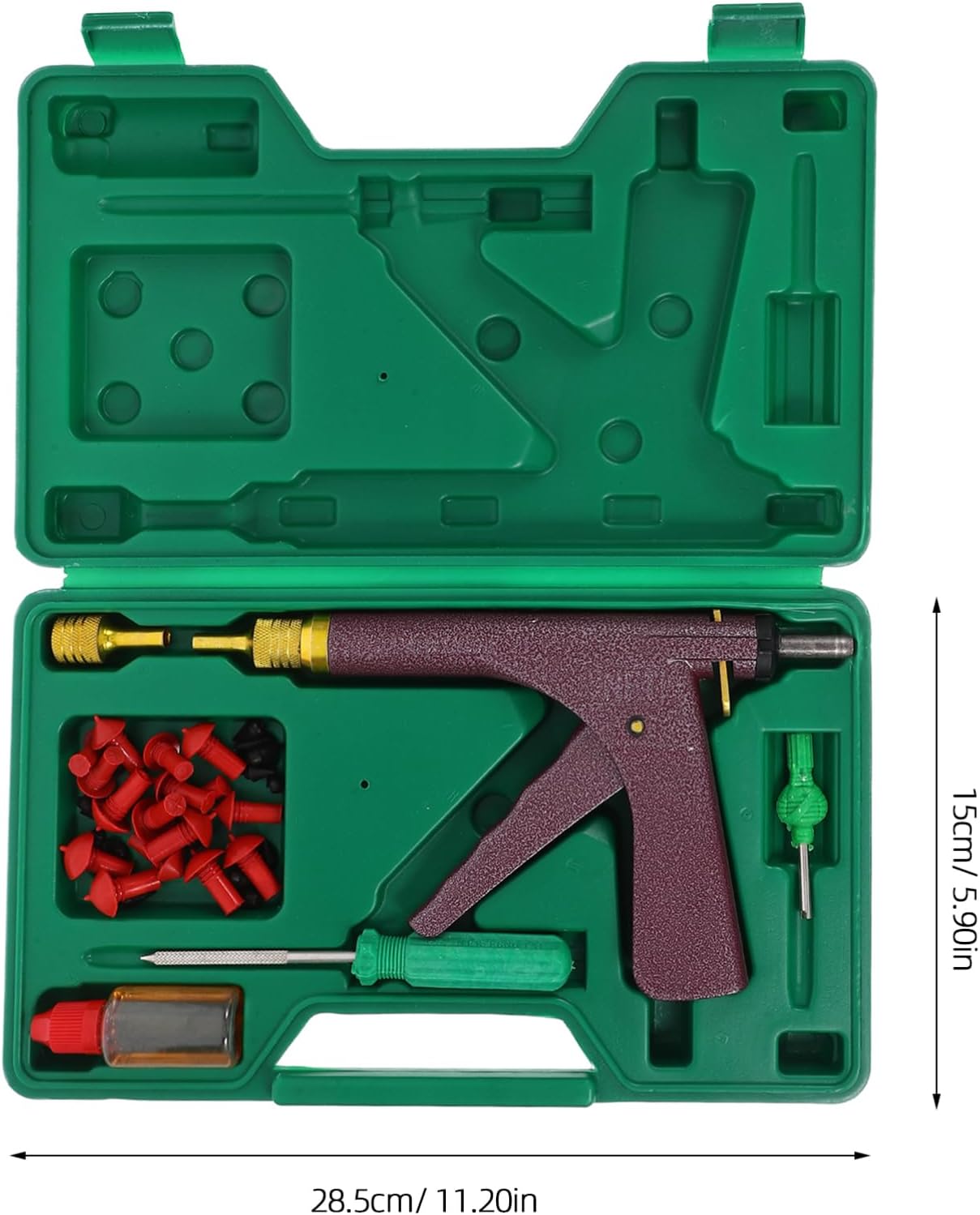 PRETYZOOM Motorcycle Tire Repair Tools Kit Quick Tire Repair Patches Plugs Portable Fixing Kit