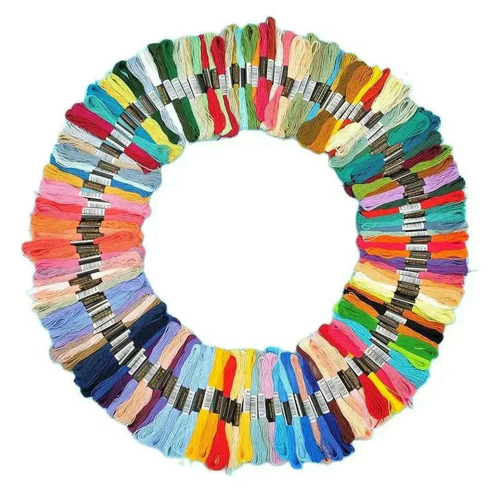 Serie de Hilos de Colores para Bordar, Punto de Cruz, Uso Artesanal y Costura DIY.