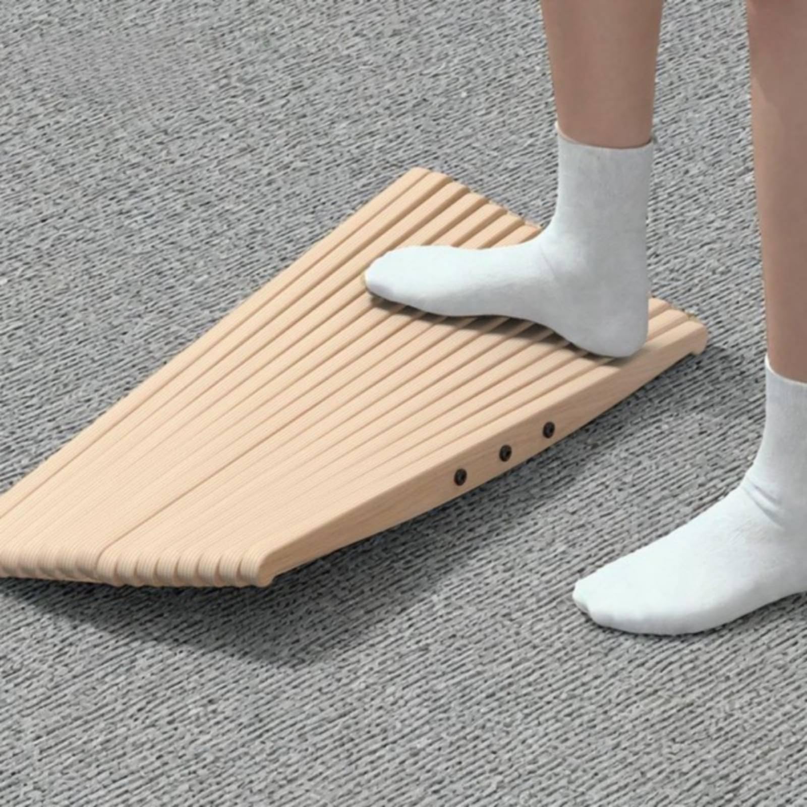 Fußmassagebrett Balance Board Wackelbrett Trainingsbrett mit Strukturierter Oberfläche zur Anregung der Fußsohle Und Aktivierung der Körpermitte für Schreibtischarbeit Kurze Trainingspausen