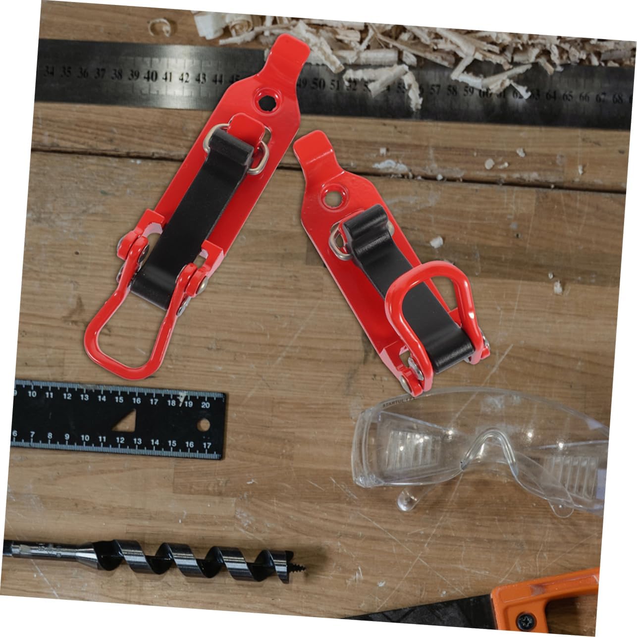 ABOOFAN Metal Bracket Shovel Holder Mount for Truck Roof Rack Boat Shovel Clamp Car Accessories for Boat