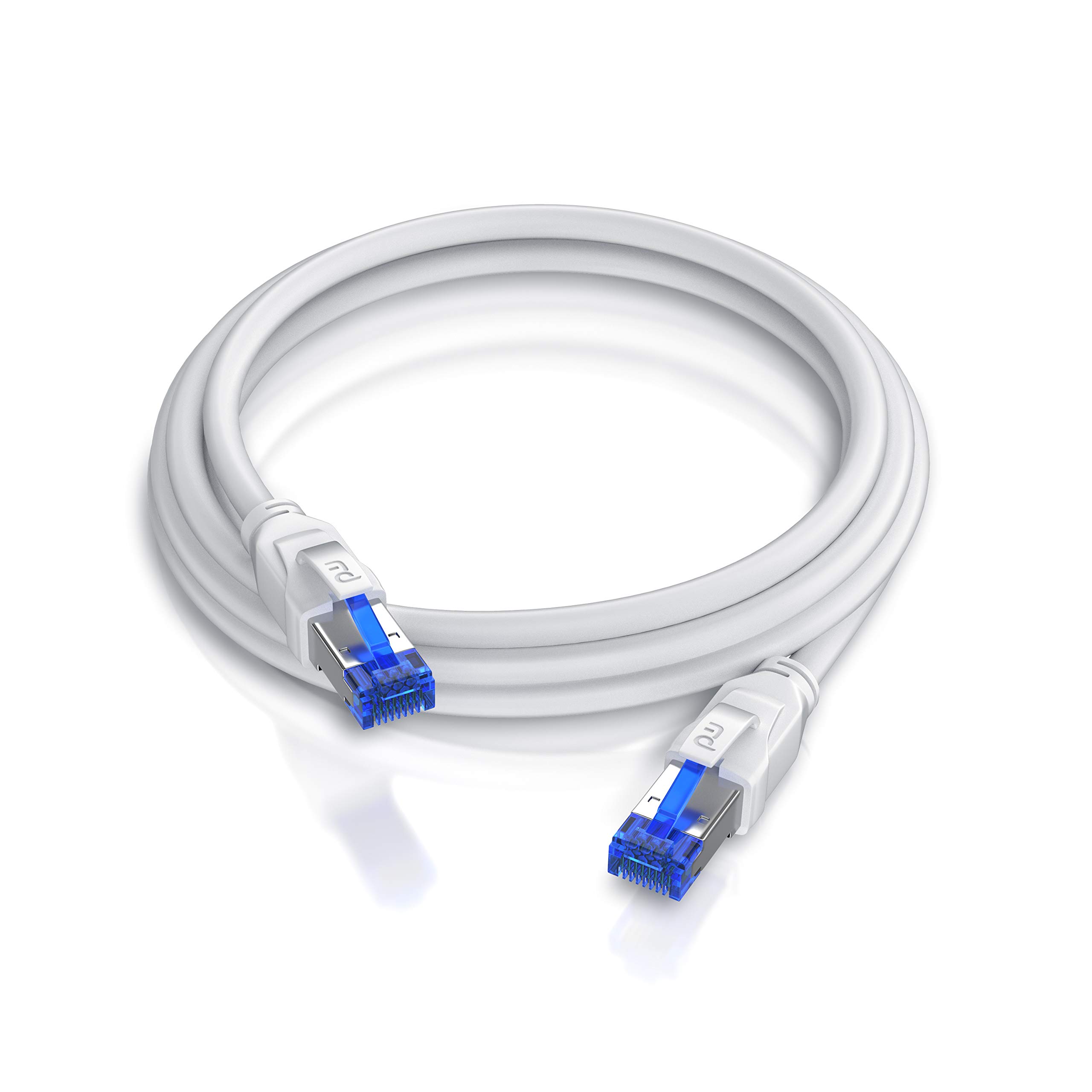 CSL 20 x 0,5m CAT 8.1 Netzwerkkabel 40 Gbits - LAN Kabel Patchkabel Datenkabel, CAT 8 High Speed Gigabit Ethernet Cable, 40000 Mbits Glasfaser Geschwindigkeit - S/FTP PIMF Schirmung RJ45 Stecker