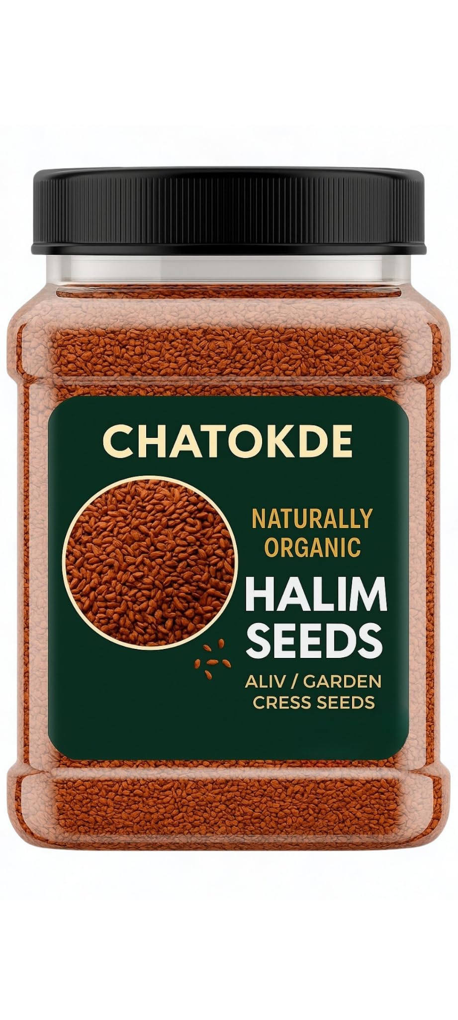 CHATOKDE Garden CRESS HALIM Seed (ASALIYA), 900g JAR PACK