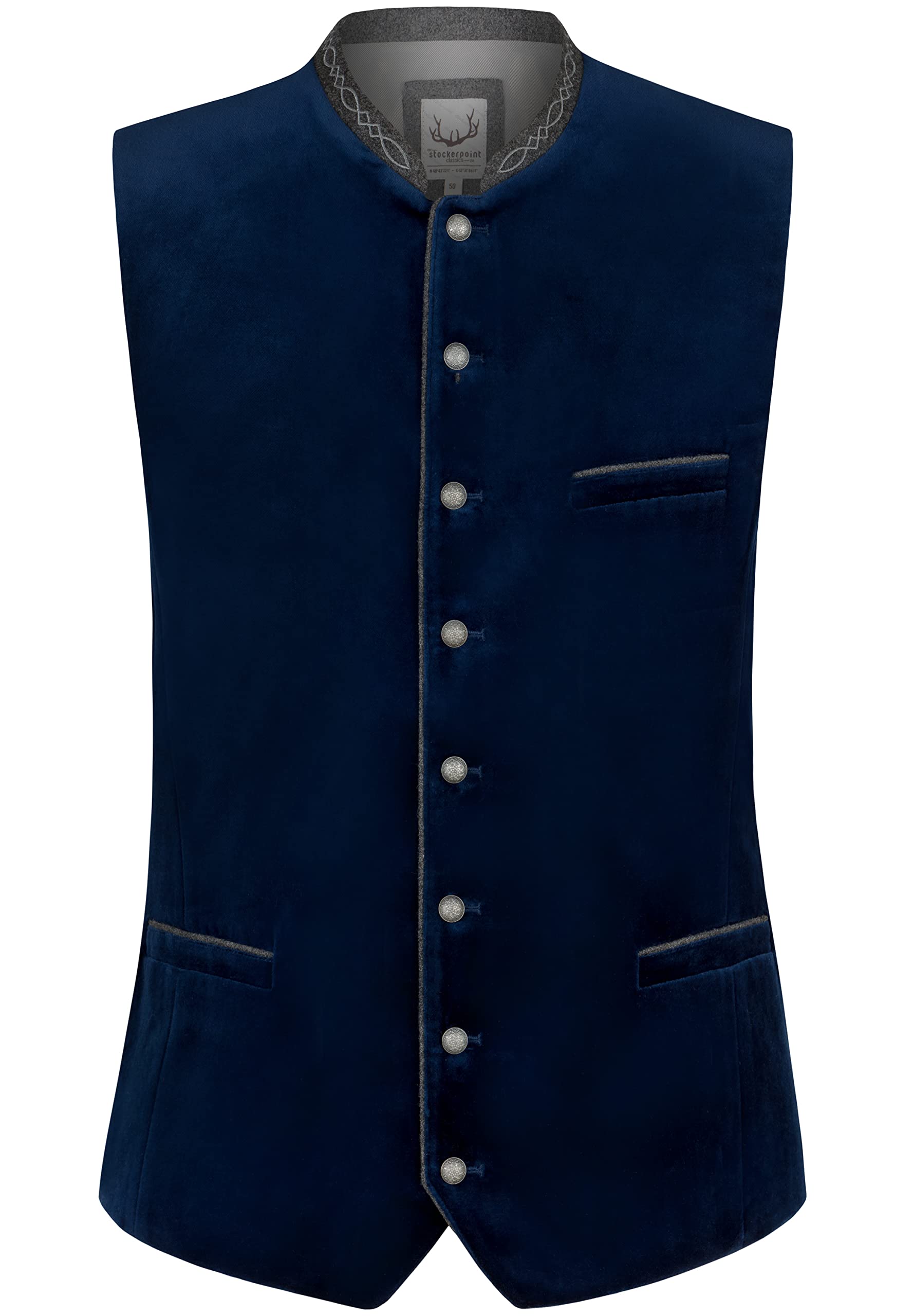 Stockerpoint Herren Trachtenweste Lorenzo I Größen 46-64 I Traditionelle & hochwertige Weste mit verstellbarem Riegel I Perfekt für Trachten & Festlichkeiten