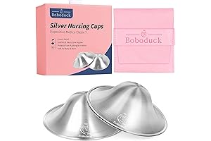 Boboduck The Original Silver Nursing Cups