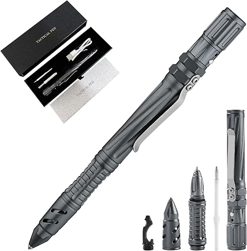 Miniatura 8 de Regalos para el día del padre para papá, bolígrafo táctico de defensa personal militar, EDC con múltiples herramientas, bolígrafo de supervivencia +