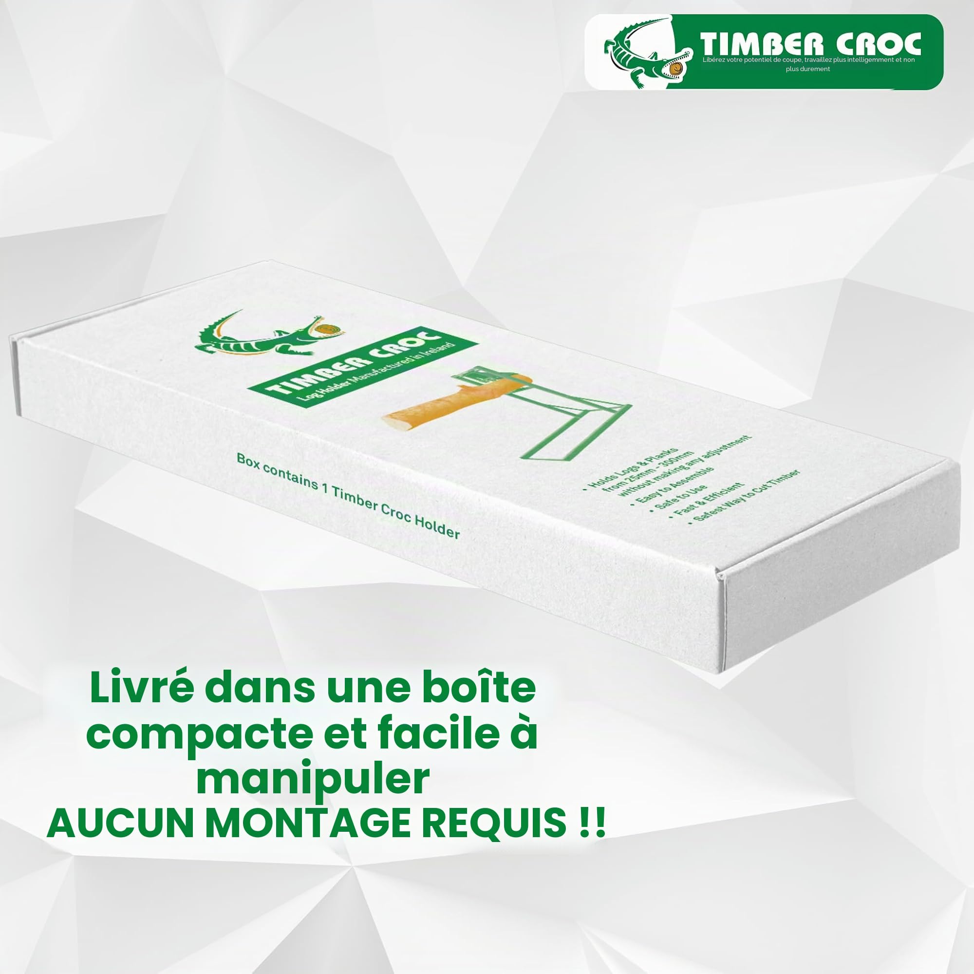 Chevalet de sciage pour bûches réglable en acier | Support de coupe de bûches | Tréteau de tronçonneuse | Capacité de levage +200 kg