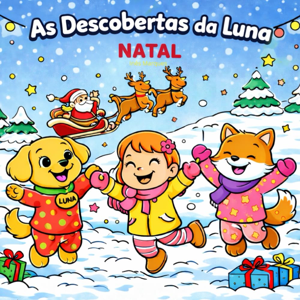 As Descobertas da Luna: Natal - O livro amoroso de colorir para crianças (As Descobertas da Luna pelo mundo)