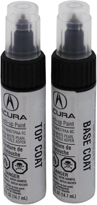 Amazon Com Genuine Acura Accessories 08703 Nh677paa 2p Aspen White Pearl Touch Up Paint Pen 0 5 Fl Oz Everything Else
