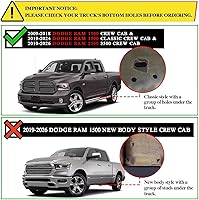 Vista 3 de COMNOVA - Estribos de 6 pulgadas compatibles con Dodge Ram 1500 Crew Cab 2009-2018 (incluyendo 2019-2024 Classic), Ram 2500 3500 2010-2026