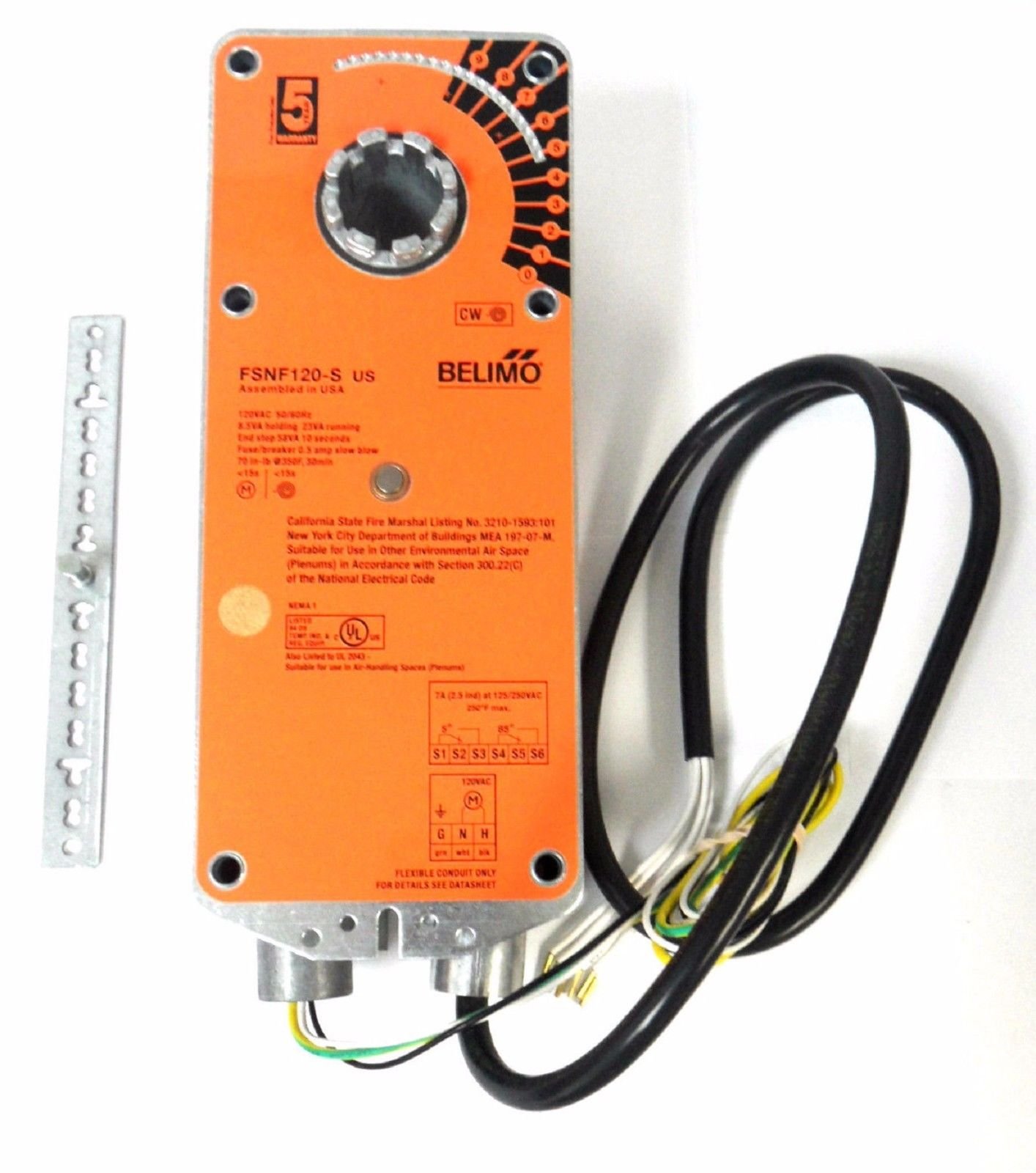 Belimo Aircontrols (Usa), Inc. Belimo Fire Smoke Damper 120V Actuator