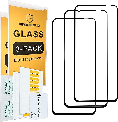 Miniatura 2 de Mr.Shield [Paquete de 3] Protector de pantalla para HTC U23 / HTC U23 Pro [cubierta completa] [vidrio templado] [vidrio japonés con dureza 9H]