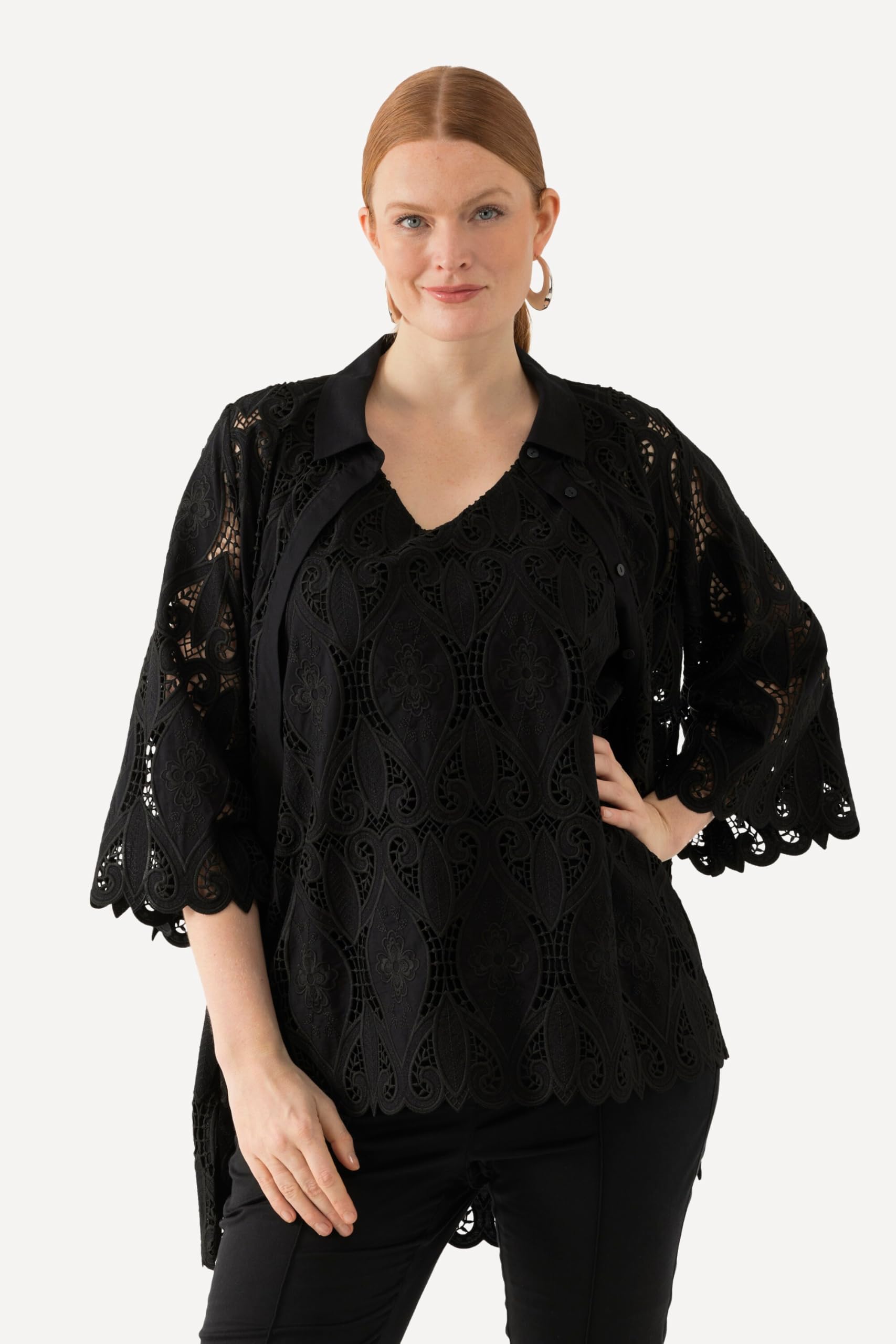 Ulla Popken Mujer Top Estilo Blusa