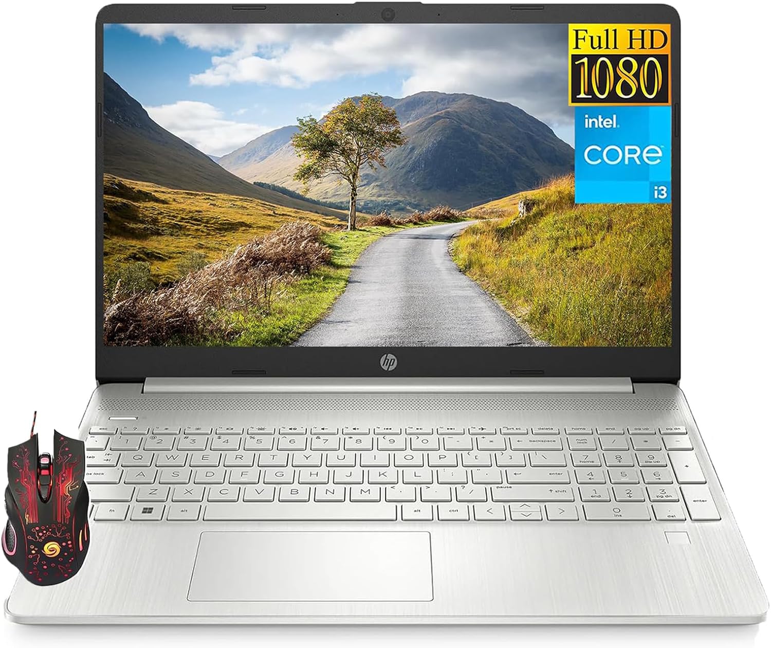HP Business 15.6 Laptop, 15.6" FHD Display, Intel-Core i3-1215U, 16GB RAM, 1TB SSD, ‎Intel UHD Graphics, HD Webcam, WiFi, Bluetooth, Windows 11 Home