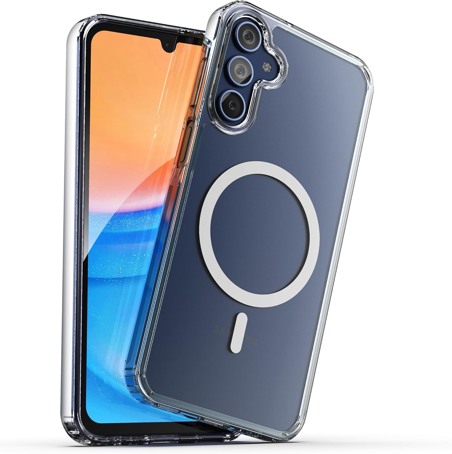 ENCASED MAG Case Designed for Samsung Galaxy A25 5G (2024) Compatible with MagSafe, Wireless Charging Magnetic Cover (Crystal Clear) (Mag Case) - Image 6