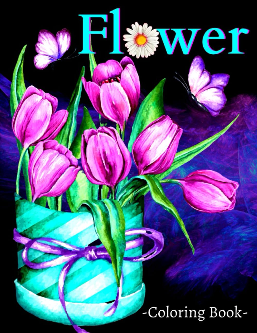 Flower Coloring Book: Beautiful Bouquets Garden Patterns and Variety of Flower