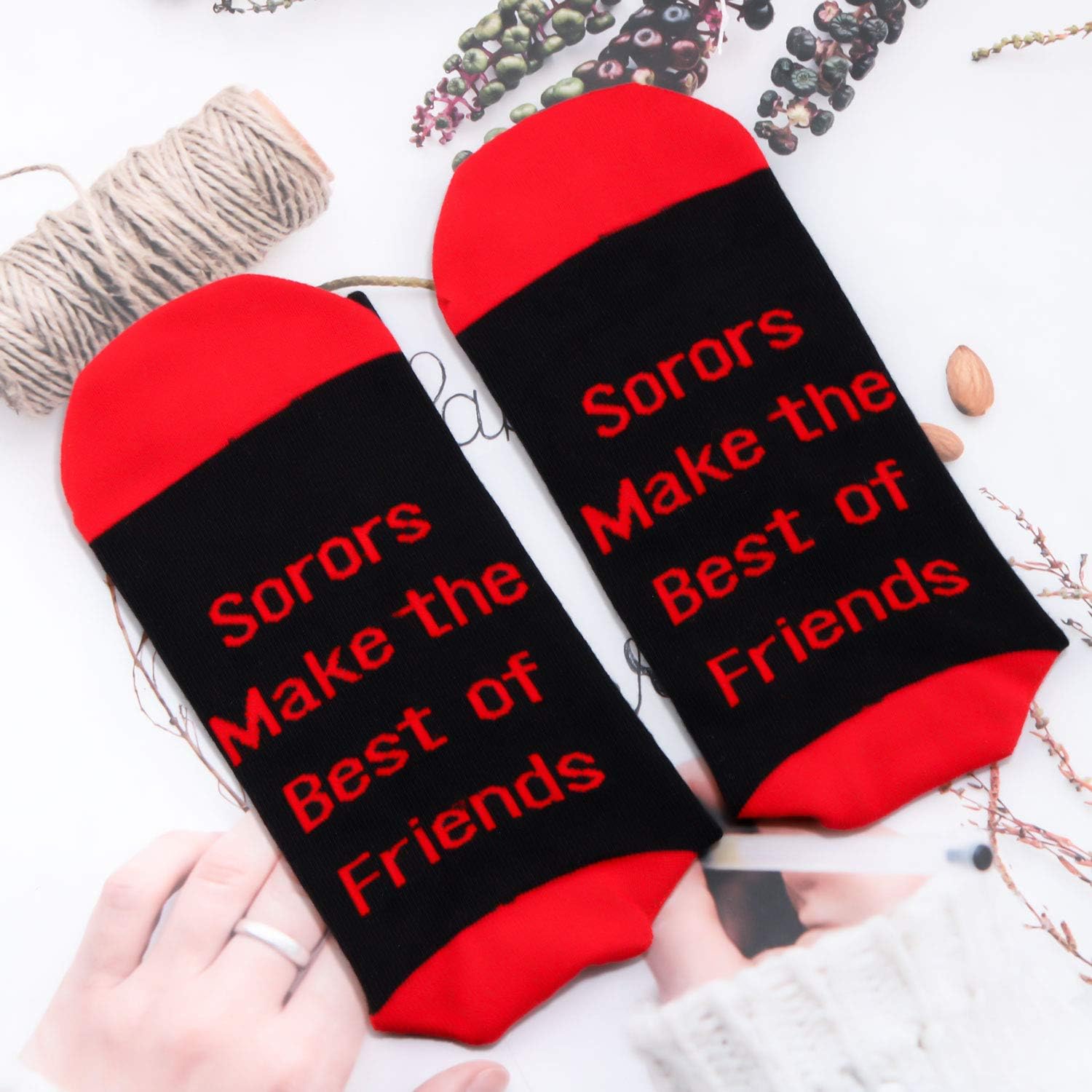 G2TUP Sorority Sister Paraphernalia Socks Sisterhood Gift Make The Best of Friends Socks Greek Sorority Gift (Make The Best Sock) - Image 3