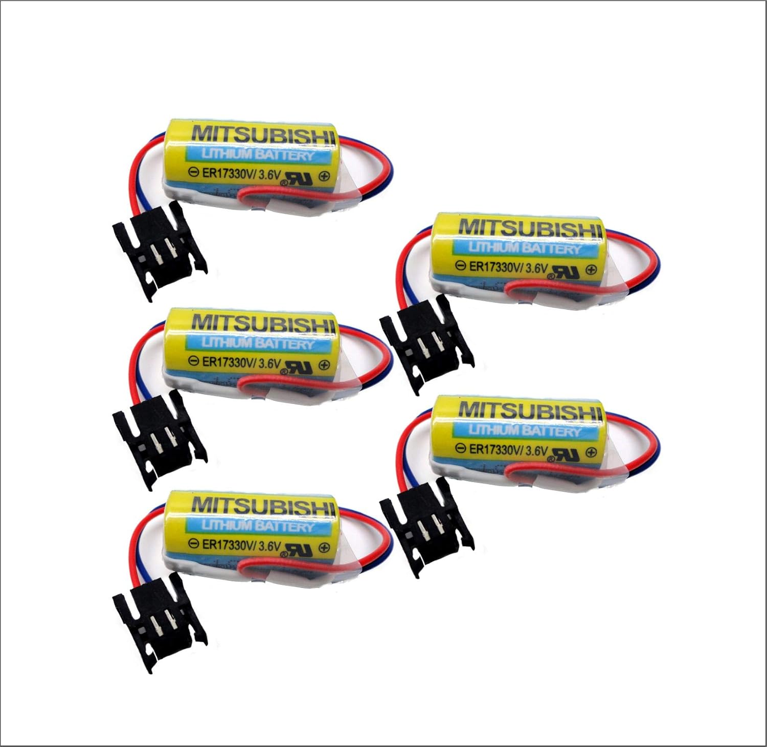 5PC ER17330V/3.6V,A6BAT-MRBAT Battery 3.6V PLC