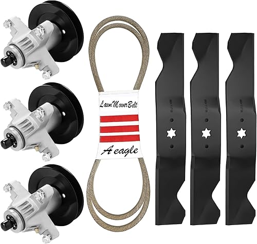 Kit de reconstrucción de 54 pulgadas con cuchillas Husillos correa para Cub Cadet SLT 1554 SLTX 1054 MTD 618-04126 618-04126A 918-014126 918-04125