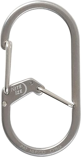 Miniatura 3 de Nite Ize GS2-11-R6 G-Series Dual Chamber Carabiner, Size #2 2-Pack, Stainless Steel