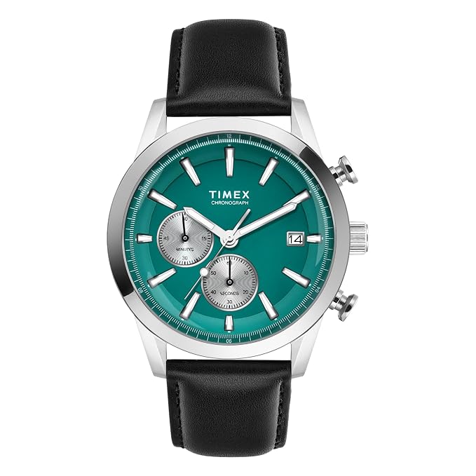 TIMEX Analog Watch for Men with Round Dial & Water Resistant Man's Wrist Watches