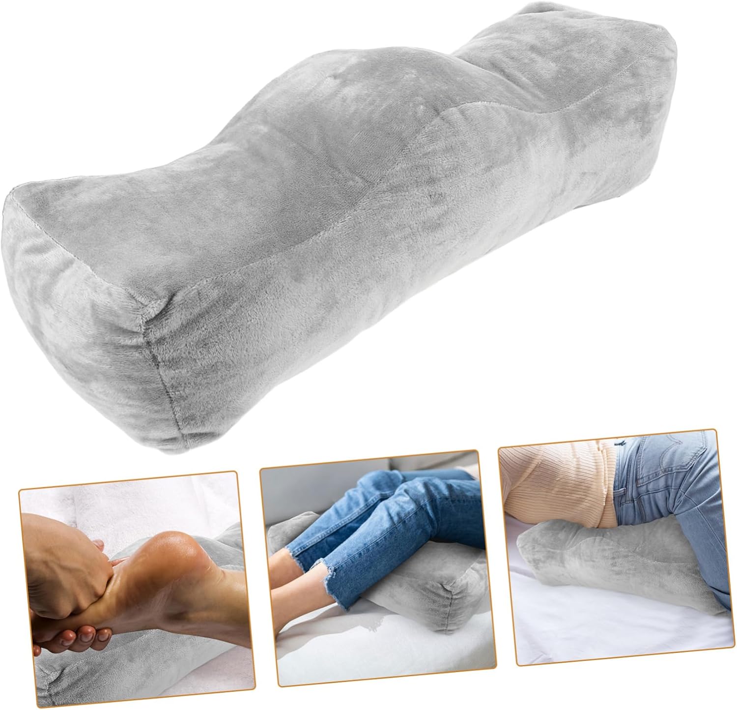 Cabilock Elastic Leg Support Pillow for Elevating Feet and Knees Soft Foot Rest Cushion for Bedroom Sofa Bed Use Relieves Pressure and Improves Circulation Elevation Pad