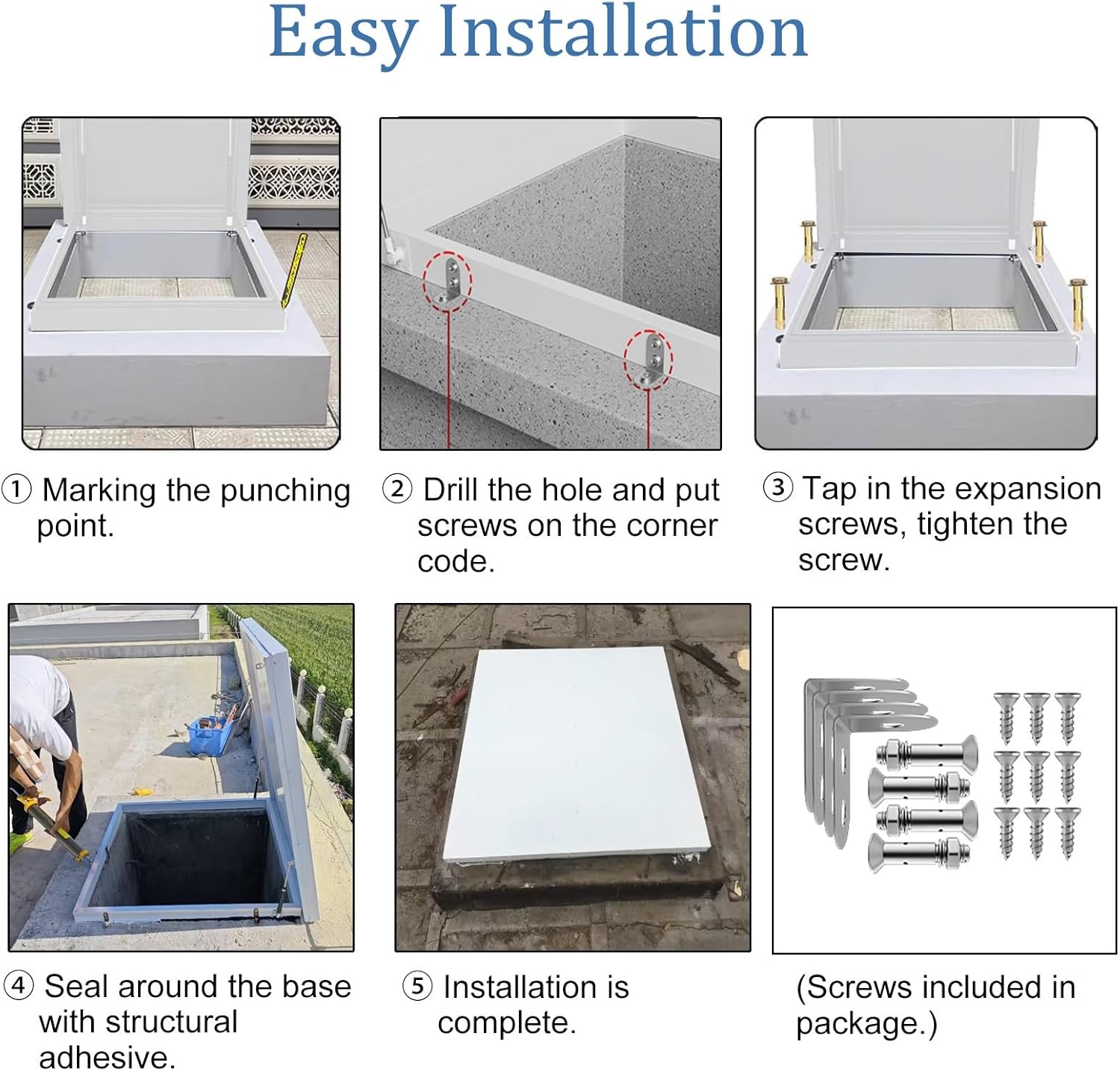 Heavy Duty Roof Hatch 20x20in | Weatherproof Skylight | Anti-Theft Security Access Door | Durable Roof Maintenance Cover | Multiple (18x18 to 40x40)