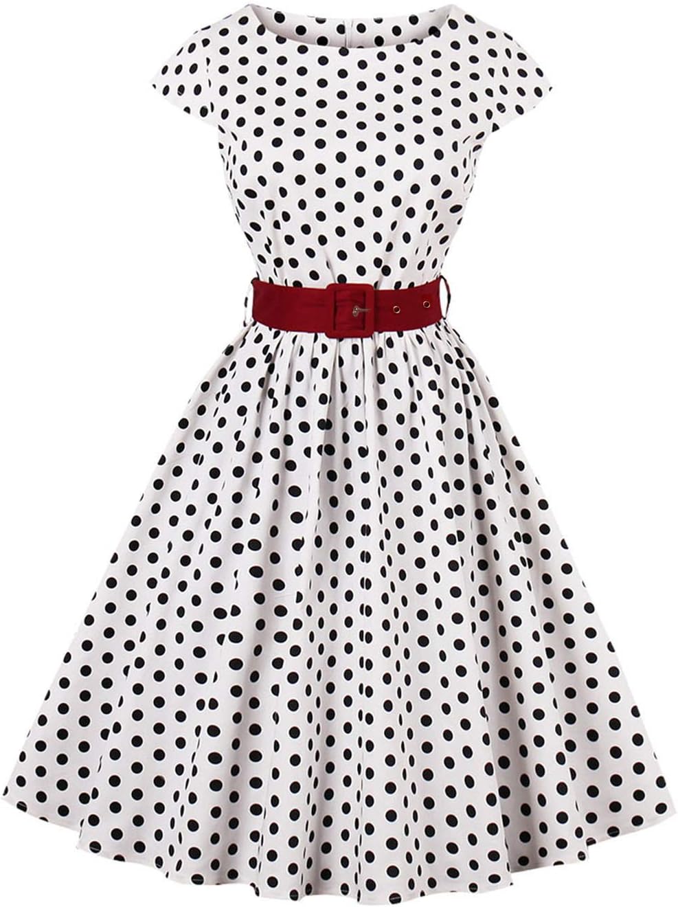 Women 50s Dresses Rockabilly Vintage Inpired Belted Cotton