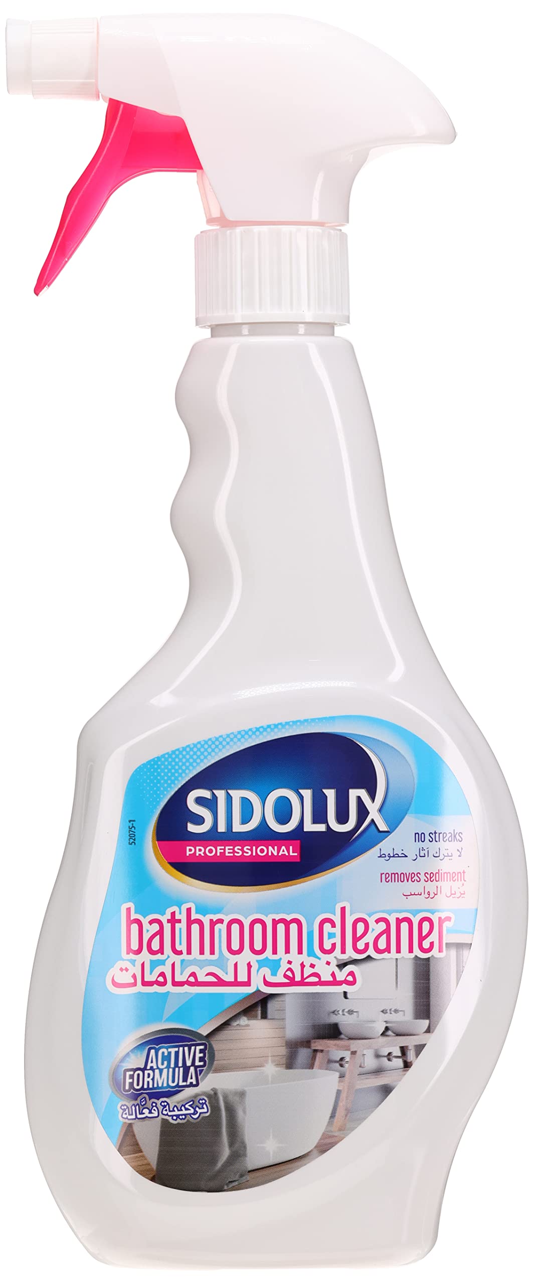 Professional Bathroom Liquid Cleaner Spray|Active Formula Removes sediment and Streak Free Cleaning, Cleans Floor, Grease, Grime, Soap Scum, Hard-Water Stains, Tiles, Washbasin, 500ml