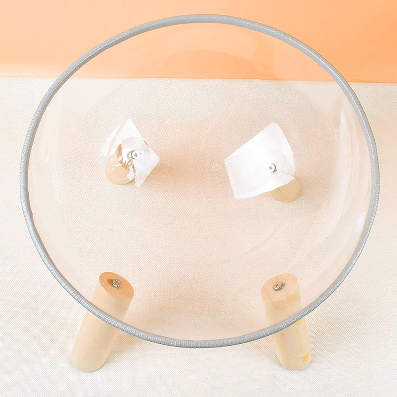 Capsula per gattini, capsula trasparente rialzata per gatti, base moderna e stabile, durevole per forniture per animali domestici