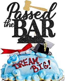 Passed the Bar Cake Topper, Future Lawyer, Congrats Lawyer Cake Decorati...