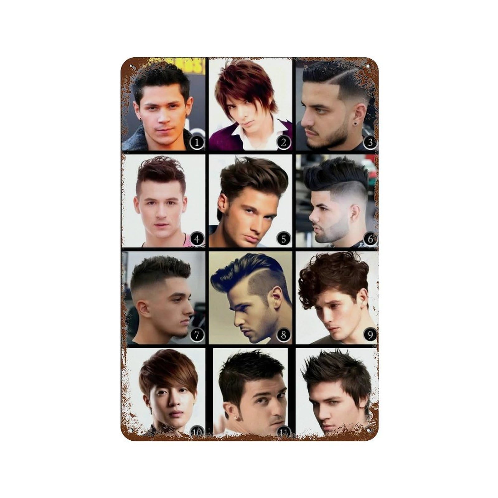 xiaoxiaoshen Barber Shop Fashion Hairstyle (14) Wall Decor Art Metal Tin Poster Modern Home Decor Art Home Bar Shop Decorations Vintage Sign 30x20cm