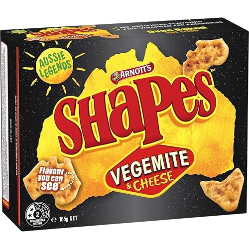 Arnotts Shapes Vegemite 165g
