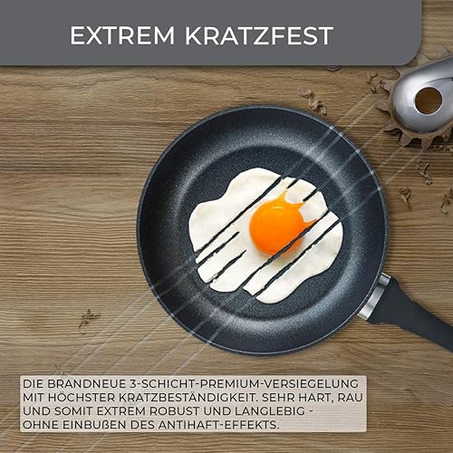 Miniatura 5 de Berndes Balance Induction Enduro Cookware Set 4 Piezas Aluminio Negro