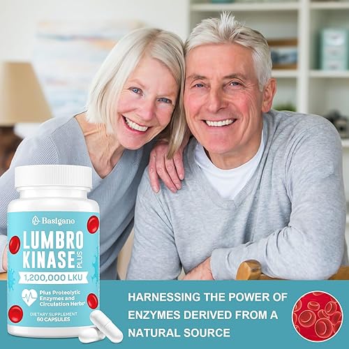 Miniatura 5 de Suplemento de lumbroquinasa para la circulación cardiovascular y sanguínea - 1,200,000 LU, 120 mg cápsulas de enzimas lumbroquinasas - Potentes